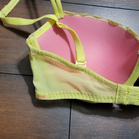 PINK Victoria’s Secret Yellow Push Up Bra - Picture 4 of 6